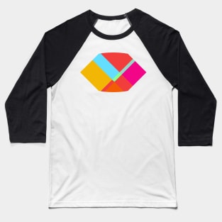 Colorful shape Baseball T-Shirt